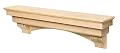 Pearl Mantels ARYB60495 Gracefully Unique and Versatile Wood Mantel Shelf, 60", Unfinished