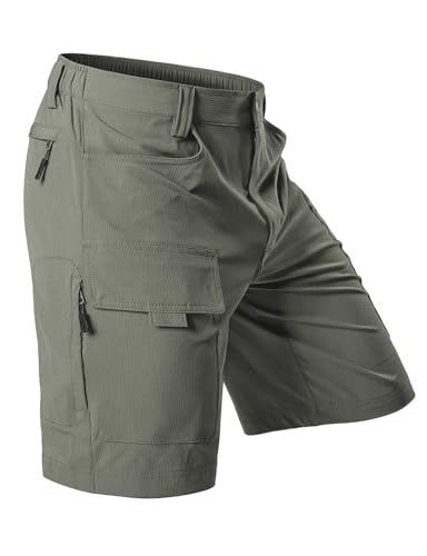 Hiauspor Men's Hiking Cargo Shorts with 6 Pockets