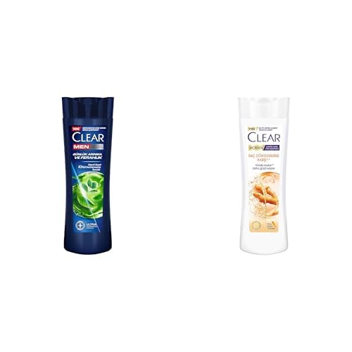 Clear Men Kepeğe Karşı Etkili Şampuan Günlük Arınma ve Ferahlık 350 ml ve Clear Women Saç Dökülmesine Karşı Zencefil Özü Kepeğe Karşı Etkili Şampuan 350 ml