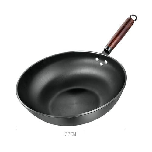 Wok de Hierro Tradicional Sin Recubrimiento 32 cm miniatura 2