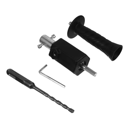 HOMSFOU 2 Juegos Convertidor De Taladro Perforar Taladro Eléctrico Herramientas Eléctricas Carpintería Sin Cable Amoladora Adaptador De Herramienta De Molienda Black El Plastico