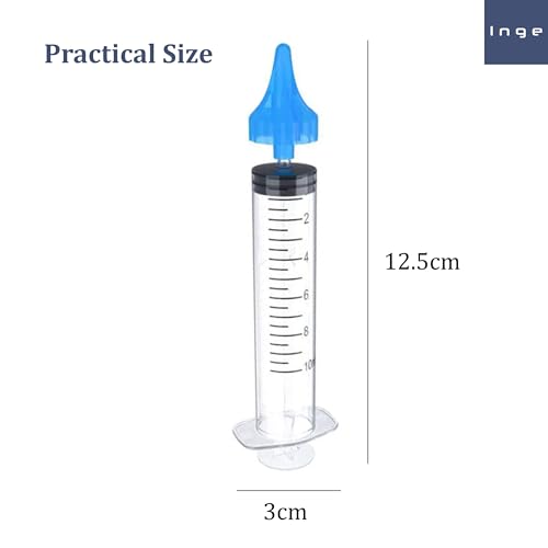 Inge Ear Wax Removal Syringe Kit | Professional Ear Syringe Kit for Removing Ear Wax | Safe Ear Wax Removal for Blocked Ear Cleaning | Includes 6 x Quad Stream Colour Coded Tips - Image 5