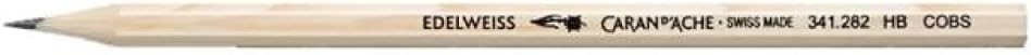 Caran d'Ache Edelweiss Swiss Pine HB Writing Pencil - Made in Switzerland - 12 Pack
