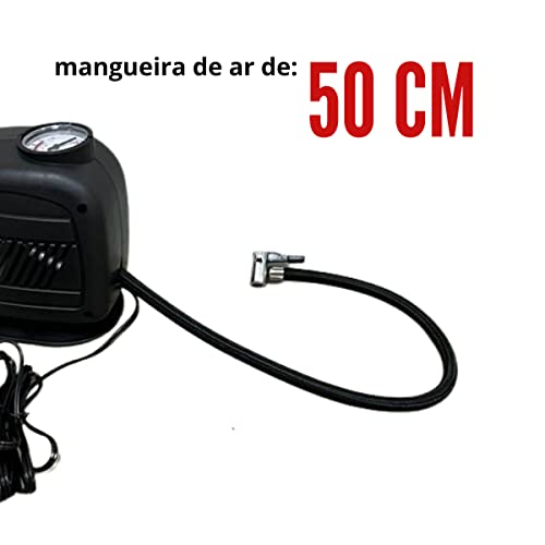 Mini Compressor de Ar Automotivo 12V 300PSI 30L/MIN ImportWay IWMCA30030