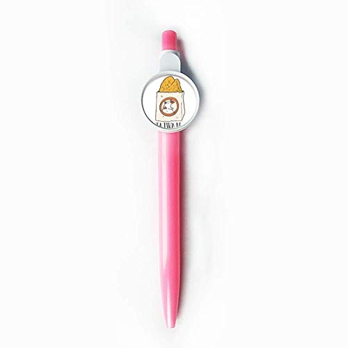 Stylo à bille rétractable bleu motif Taiwan poulet frit écriture fluide