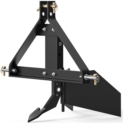 YITAMOTOR Middle Buster Plow for Category 1 3 Point Quick Hitch Tractors Heavy Duty Steel Furrowing Plow