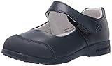 pediped Girl's Becky Mary Jane Flat, Navy, 28 Child EU Big Kid (11-11.5 US)