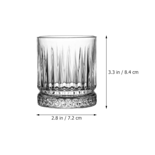 Vasos de whisky de vidrio transparente para almacenar licor y decoración original de casa 3