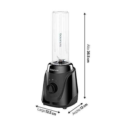 Taurus|Blender 2 Go!| Personal Blender Bpa Free |2 Bottles 2Go! 16Oz| 2 Speed Control |Easy Fit System|300 Watts Of Power| Compact Design |Easy Cleaning #TOP4