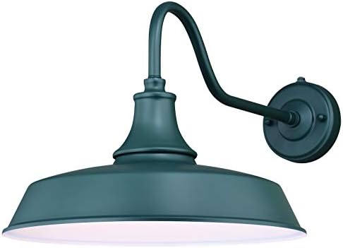 Dorado 15" Outdoor Wall Light Hunter Green with Inner White