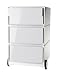 Produktbild Paperflow EasyBox Vier Schublade Mobiler Sockel Modern weiß/weiß