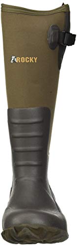 Rocky Men's Core Brown Rubber Waterproof Outdoor Boot Knee High, 11 M Us #TOP1