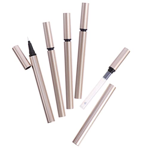 OATIPHO 5 piezas Tubo de Delineador Ojos Recargable DIY Envase de Maquillaje Ligero Fugas para Almacenar Delineador Líquido y Aceite de Uñas