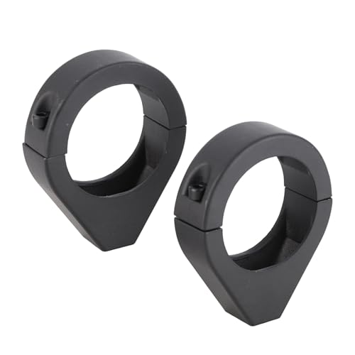 Hapivida Motorrad Blinkerhalter 41mm Aluminium Motorrad Blinkerhalterung Blinkerschelle Licht Halter Verlagerungs Gabelklemmen Montagehalterung, Schwarz
