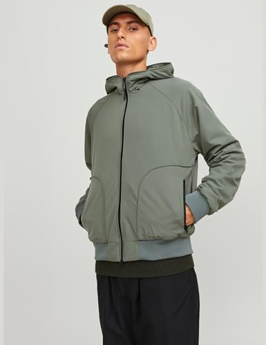 JACK & JONES Herren JCOTRACK Bomber Jacket PLS 12257688,Agave Green,4XL – Ansicht 2