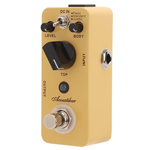 Pédale d’effet de guitare électrique, pédales d’effets True Bypass Accessoire Simulateur de boîtier en métal Prise audio mono 1/4″ pour instrument - Les Beatles, Paul McCartney, John Lennon, RIngo Starr, George Harrison Pédale d'effet de guitare électrique, pédales d'effets True Bypass Accessoire Simulateur de boîtier en métal Prise audio mono 1/4" pour instrument