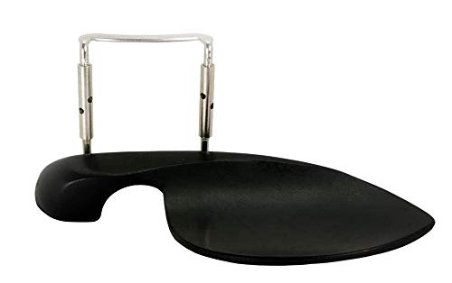 image for Jiayouy Violin Ebony Chin Rest with Standard Bracket for 4/4 Violin - 