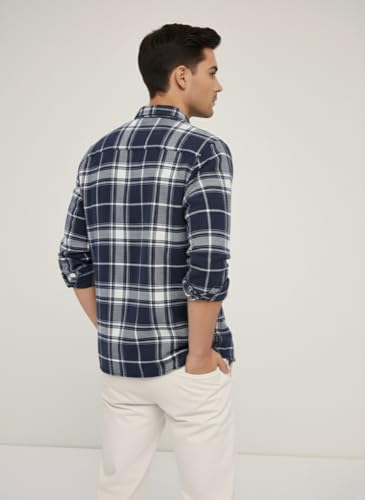 Image of Mens Casual N Formal Single Pocket Check Shirt