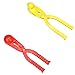 Geoyien Clip Boule de Neige, 2 pièces Jouets de Plage de Neige, Fabricant de Boules de Neige, Formes de Ball et de Canard, adaptées à la Fabrication de Boules de Neige, Jouets de Plage