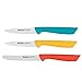Produktbild Tefal K273S3 Colorfood Messerset 3-teilig | Universalmesser (10 cm)/Schälmesser (8 cm) gezahnt, Schälmesser (8 cm) glatt | deutscher Edelstahl | korrosionsbeständig | ergonomisch | sicher | Farbig