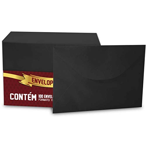 Cromus 9413R Envelope Visita Romitec, Preto, Pacote de 100