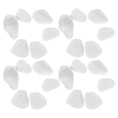 Homoyoyo White Decorative Pebbles 8-12mm 2lb for Fish Tank Landscaping,