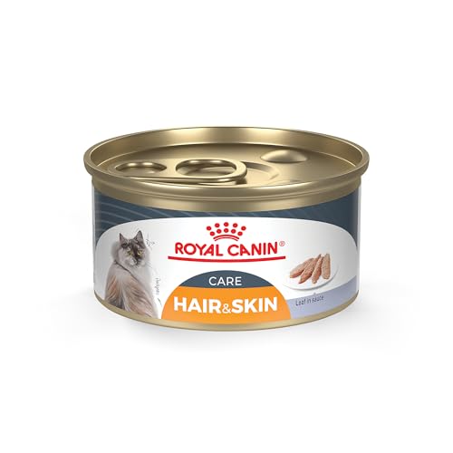 Royal Canin Feline Care Nutrition Hair & Skin Care Loaf in Sauce Canned Cat Food, 3 oz can (24-count)