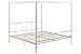 Novogratz Marion Canopy Bed, White, King