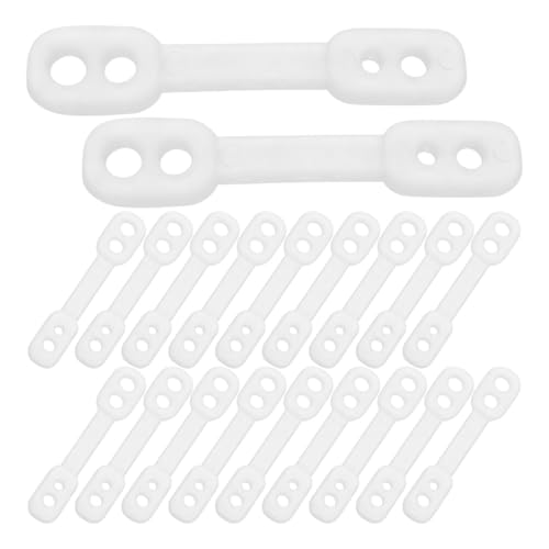 Gatuida 50 pièces Boucles Antidérapantes Cintres Fixation Coupe-Vent Silicone Transparent Accessoires Suspendre Vêtements pour Séchage Organisé