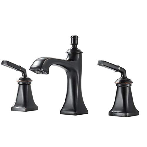 Robinet de lavabo 3 trous mitigeur chaud et froid en laiton blanc