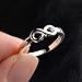 CCBFY 18k White Gold Plated 925 Sterling Silver Rings for Women Promise Rings for Her, Stackable Wedding Bands Rings for Women Infinity Forever Love Knot Ring (Silver 6)