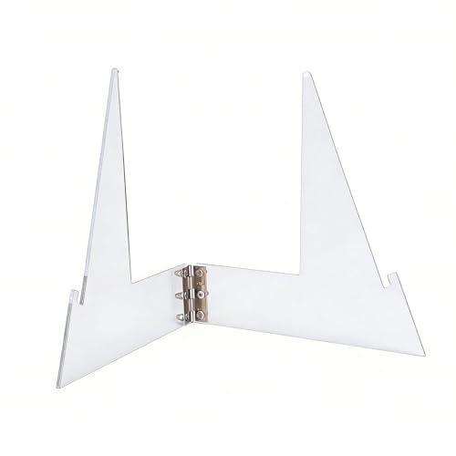 Soporte de exhibición para cinturón de campeonato ajustable de acrílico con base triangular 4