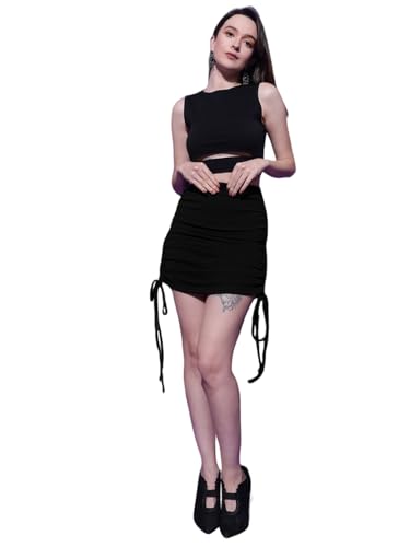 Image of KOTTY Women's Solid and Printed Skirts - A-Line || Pencil || Midi || Maxi || Knee-Length || Flared || Asymmetric Styles for Chic and Comfortable Fashion