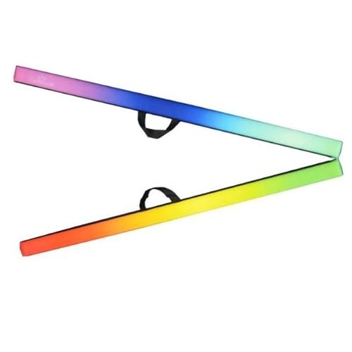 Cannons UK 2,4 m, Trave da Ginnastica Pieghevole in Finta Pelle Scamosciata, 240 cm Gioventù Unisex, Multicolore
