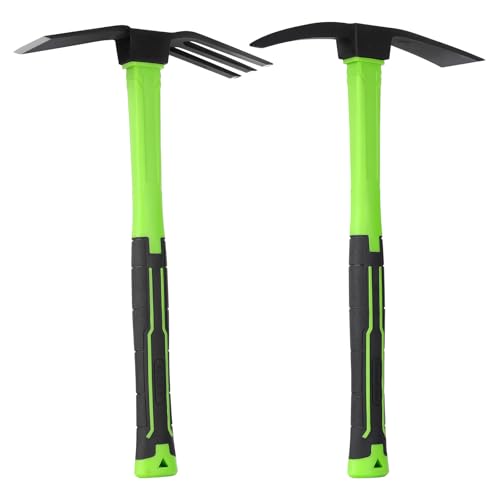 YoFeW 2pcs Garden Hoe Comfortable Handle Gardening Tools 2 in 1 Garden Tool Hoe for Outdoor Weeding Work by YoFeW - Used condition - US$23.67