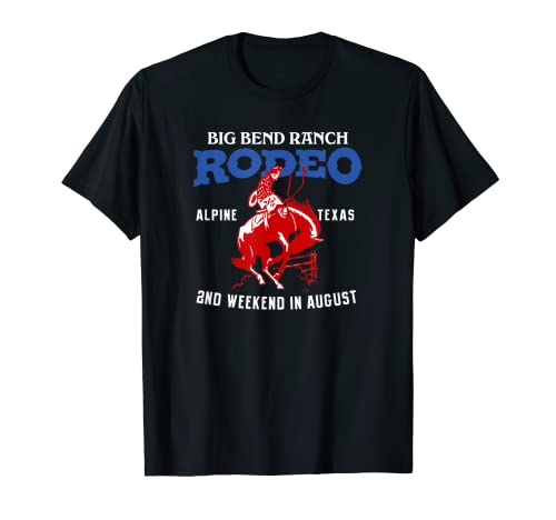 Big Bend Ranch Rodeo Alpine Texas - Camiseta estilo vintage Camiseta