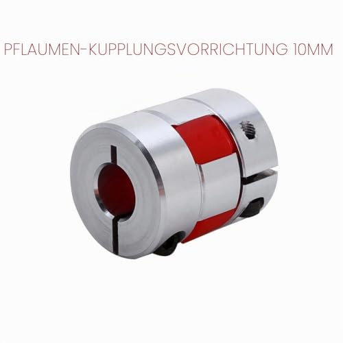 Kupplungskoppler 8 × 10mm Flexible Wellenkupplungen 8 auf 10mm, Klauenkupplung Klammer Pflaume Aluminium Kupplungswelle für Schrittmotor