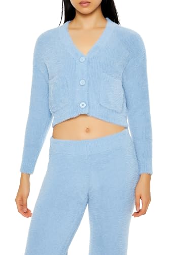 Image of Forever 21 Women's Fuzzy Cardigan Sweater