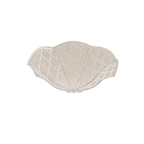 Image of Aspen Creative 39006A Ceiling Clip-on Lamp Shade, Transitional Design in Ivory with Diamond Lattice Pattern, 13 inch Diameter x 5 inch Height