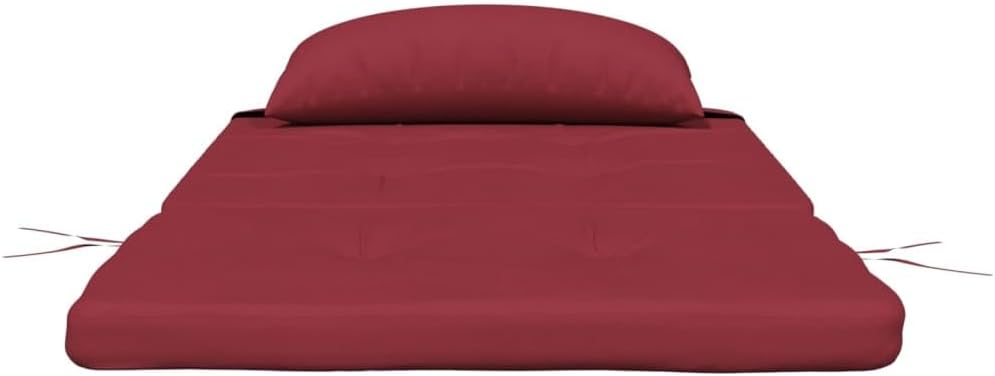 2 pcs Adirondack Chair Cushions, High Back Outdoor Rocking Chair Cushion, Indoor/Outdoor - Patio Chair Replacement Cushions, Wine Red Oxford Fabric, -529