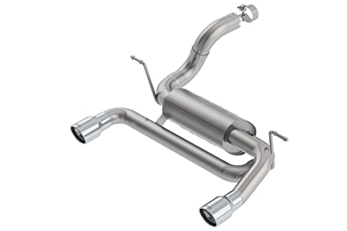 BORLA 11964 Axle-Back System for 2018-2023 Jeep Wrangler JL/JLU 2.0L 4 Cyl. Turbo Automatic/Manual Transmission 2, 4 Wheel Drive 2, 4 Door. Includes 4XE Models.