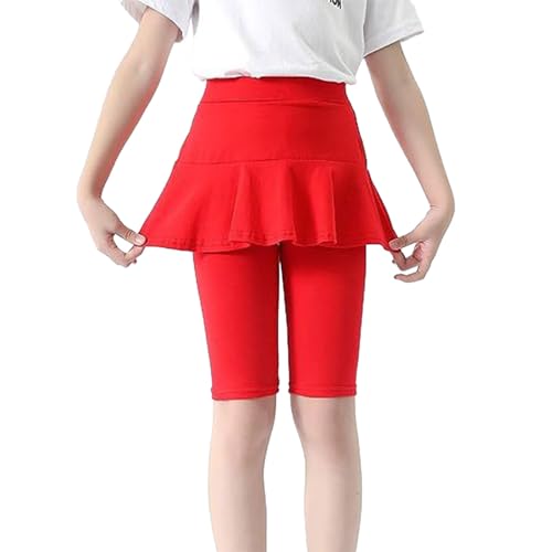 Toddler Girls Athletic Leggings Running Quick Dry Stretch Tight Joggers Kids High Waist Biking Skirt Knee-Length Shorts2