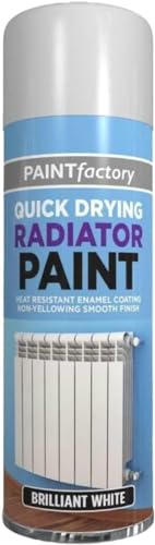 SDMAX White Radiator Spray Paint, Heat Resistant Quick Dry Aerosol, Radiator Enamel Spray Paint - Spray Paint Aerosol Primer, All-Purpose Aerosol Paint, 400ML, (1 PCS)