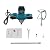 Cement Mixer, 1400W Portable Electric Concrete Mixer, Portable Mortar Mixer with 6 Adjustable Speed, 110V Paint Mixer Thinset Mixer for Mixing Mud, Cement, Mortar, Fodder
