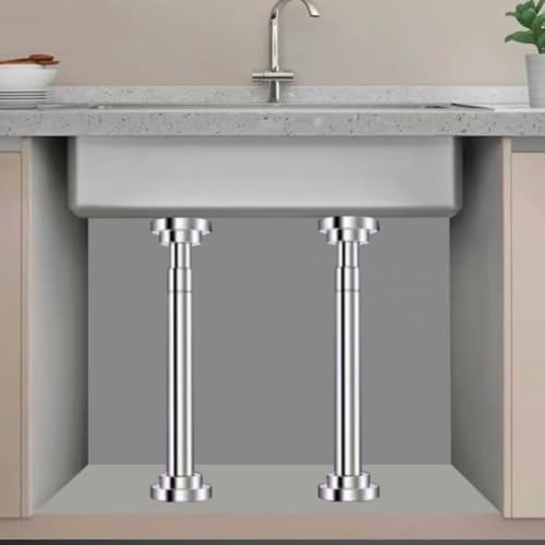 Patas de soporte de acero inoxidable para lavabo de baño ajustable 35-55cm 4