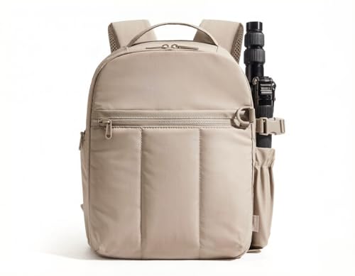 bagsmart Kamerarucksack Fotorucksack wasserdicht mit 13.6 Zoll Laptopfach für Sony Nikon Canon Kamera DJI Drohne Zubehör Stativhalterung Tagesrucksack für Outdoor Fotografie