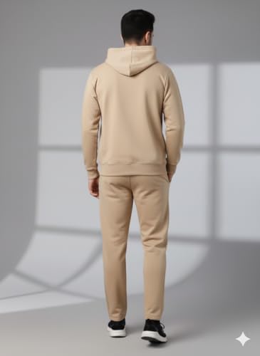 Image of Mack Jonney Solid Track Suit for men | Co-ord Set | Warm Fleece Tracksuit Set | Full Sleeve Hoodie
