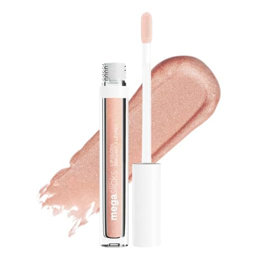 wet n wild MegaSlicks Lip Gloss, Ultra-Glossy, Vitamin-E Enriched, Ultra-Gloss High Shine Moisturizing, Cruelty-Free & Vegan - Champagne Please