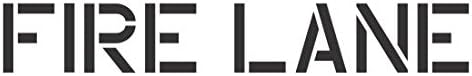 Fire Lane Stencil - 3 inch - 60 mil ultraflex ind
