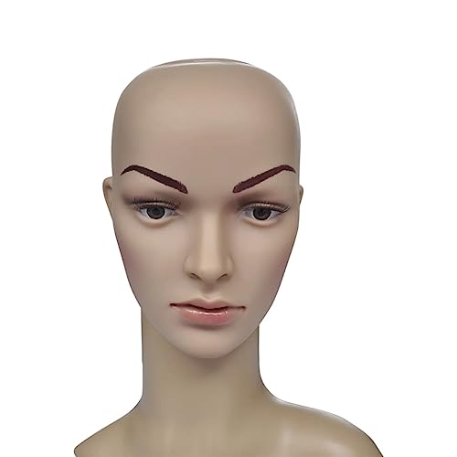 Maniquí para pelucas en tu tocador o escaparate de moda beige 51 cm 5